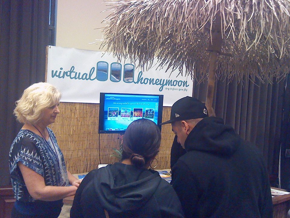 Virtual reality travel and honeymoons